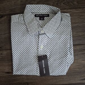 Michael Kors MK Allover Dress Shirt NWT – Men’s Small
